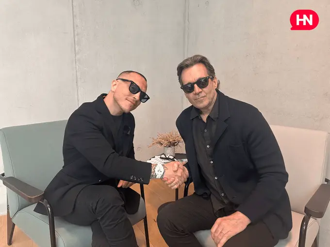 Simone Purto and Chris Norton (right)