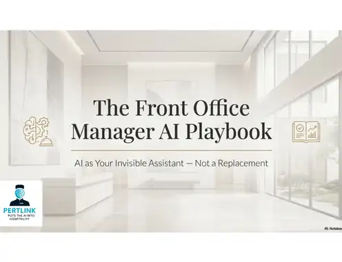 The Front Office Manager AI Playbook and Toolkit