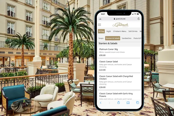 The Landmark London partners with IRIS to elevate room service efficiency and boost order volumes