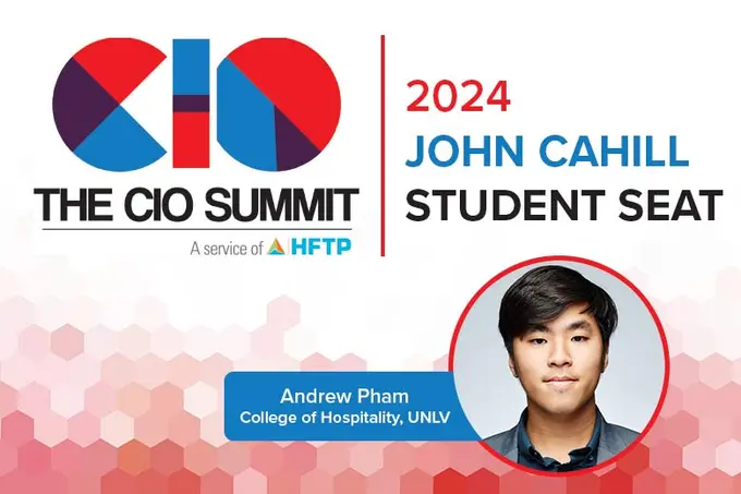 Hospitality Upgrade Announces the Recipient of the John Cahill Student Seat for the 2024 CIO Summit