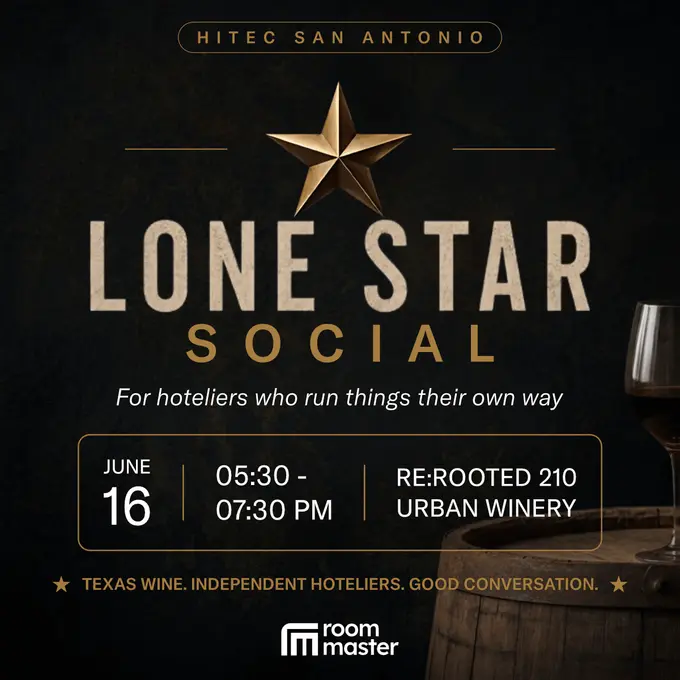 roommaster to Host Lone Star Social, a Private Evening Reception for Independent Hoteliers During HITEC San Antonio 2026