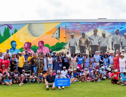 Wyndham Rewards Unveils Mural Honoring The Greensboro Six at Gillespie Golf Course