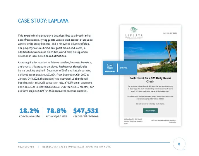 Newly Released Compilation of Case Studies Explores the Surprising and Dramatic Results of a Booking Recovery Solution