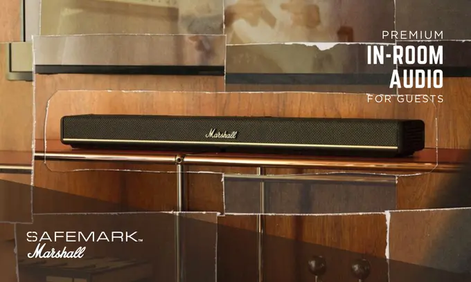 Safemark Adds Marshall Heston 60 Soundbar for Hotels