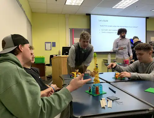 Hospitality students creatively solving problems with Lego Learning Initiative
