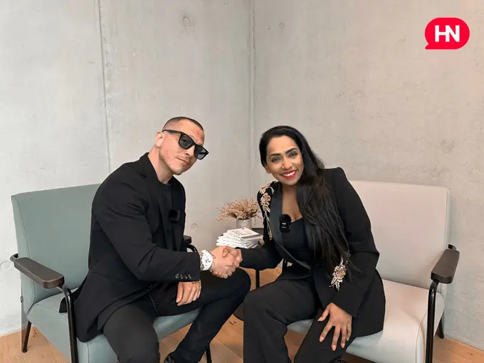 Simone Puorto and Dr. Aradhana Khowala (right)