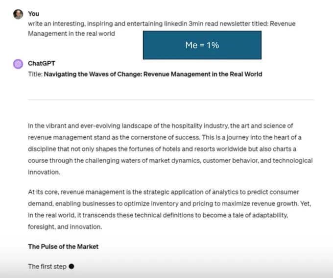 99% AI, 1% human - how does it make you feel?