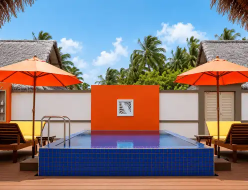 Angsana Velavaru Angsana Three Bedroom Pool Villa Pool Deck