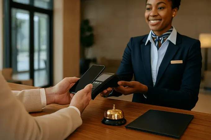 Luxury Hotel Guest Upgrading Service at Front Desk
