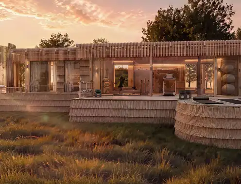 Lodge Gym Yoga Space Render