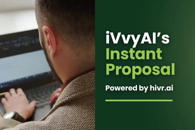 iVvy Introduces iVvyAI with the Launch of its First Solution, Instant Proposal
