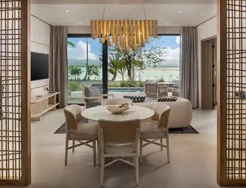 Zemi Miches Punta Cana All Inclusive Resort Curio Collection by Hilton Bungalows Two Bedroom Suite Living Room