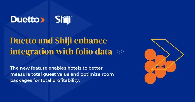 Duetto and Shiji enhance integration with folio data