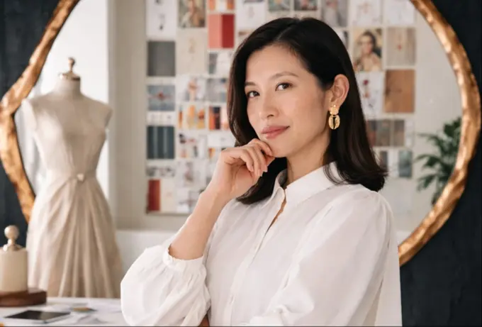 Drape & Stitch founder and creative director Mia Liu