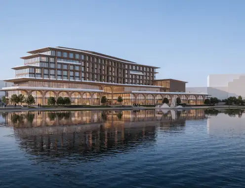 Rendering of the Curio Collection by Hilton hotel in Nanjing Xianlin