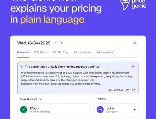 RoomPriceGenie Enhances Revenue Management Transparency with Price Explanations