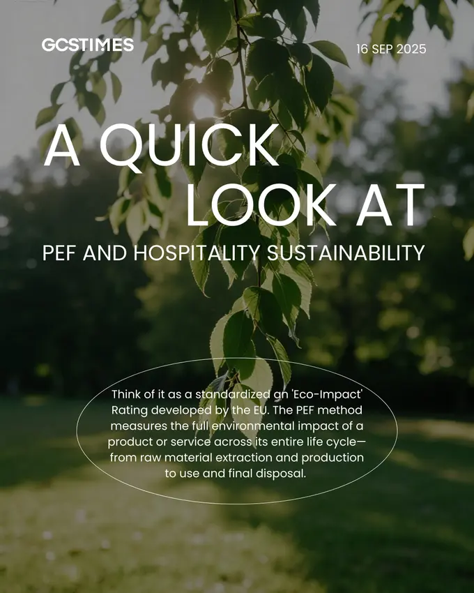 A Quick Look at PEF and Hospitality Sustainability