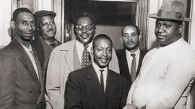 The Greensboro Six, above, are being honored this summer with the creation of a new mural at historic Gillespie Golf Course in Greensboro, N.C.