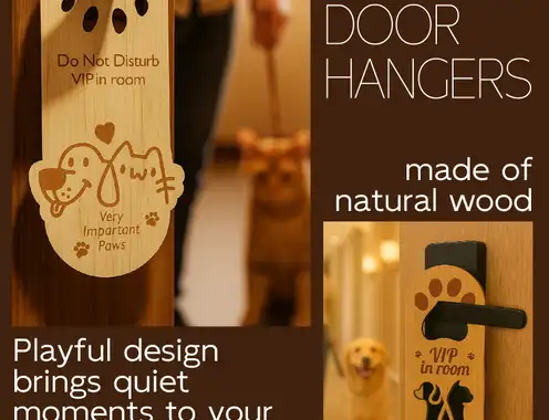 Wooden DND door hangers