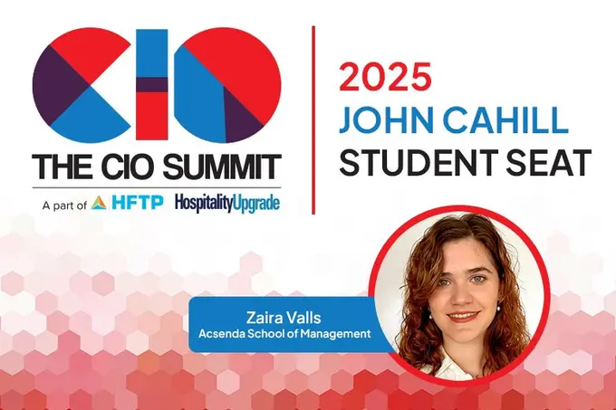 Hospitality Upgrade Announces the Recipient of the John Cahill Student Seat for the 2025 CIO Summit