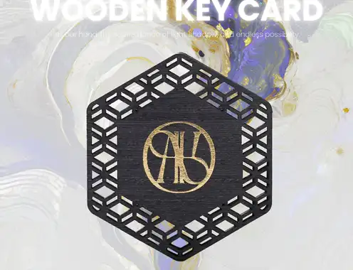 Black Wood, Bold Designs: Elevating the Key Card Experience