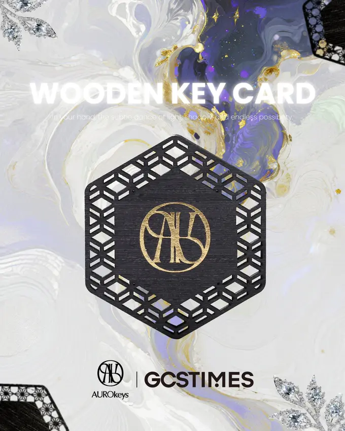 Black Wood, Bold Designs: Elevating the Key Card Experience