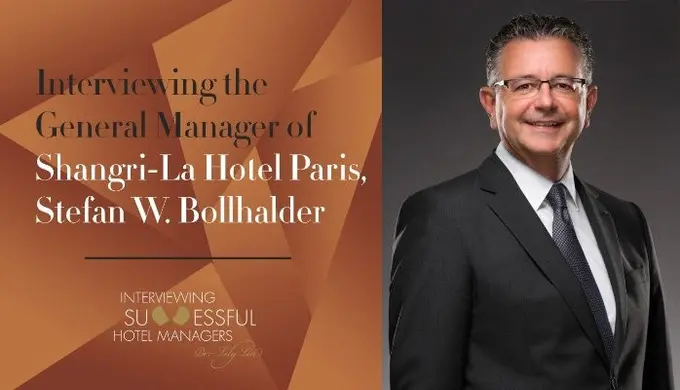 Interviewing the GM of Shangri-La Hotel, Paris, Stefan W. Bollhalder