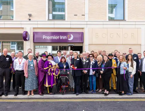 Alison Griffiths and Stakeholders Officially Open Premier Inn Bognor Regis Seafront Full Group 3