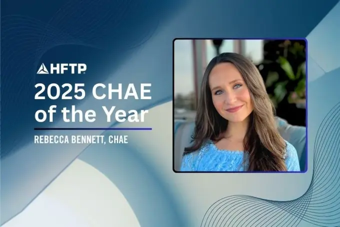HFTP Announces 2025 CHAE of the Year Award Recipient: Rebecca Bennett, CHAE