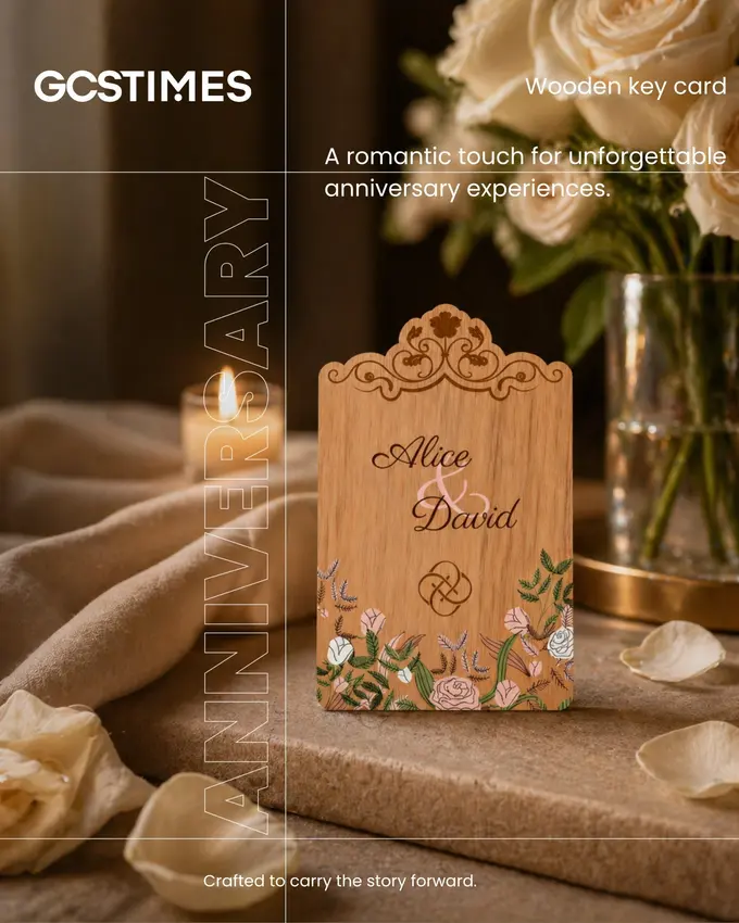 Commemorating Anniversaries: The Strategic Utility of Wooden Key Cards