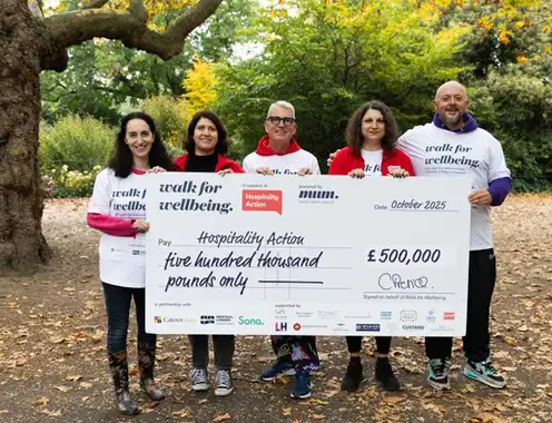 Walk for Wellbeing reaches half a million milestone to support UK Hospitality