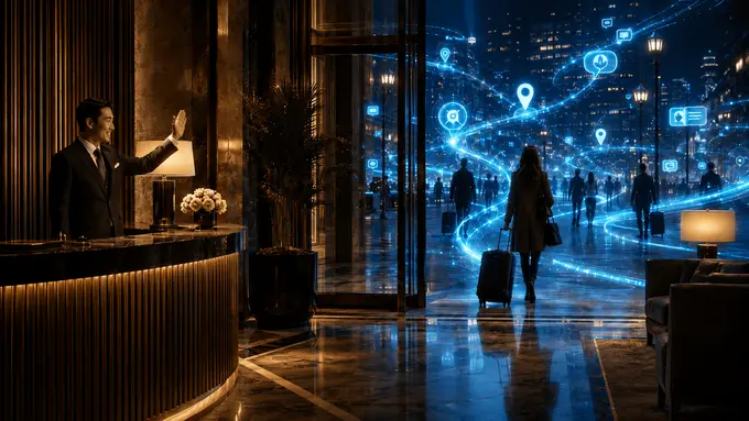 Hotel chains built AI for the traveler who comes to them first. That traveler is leaving