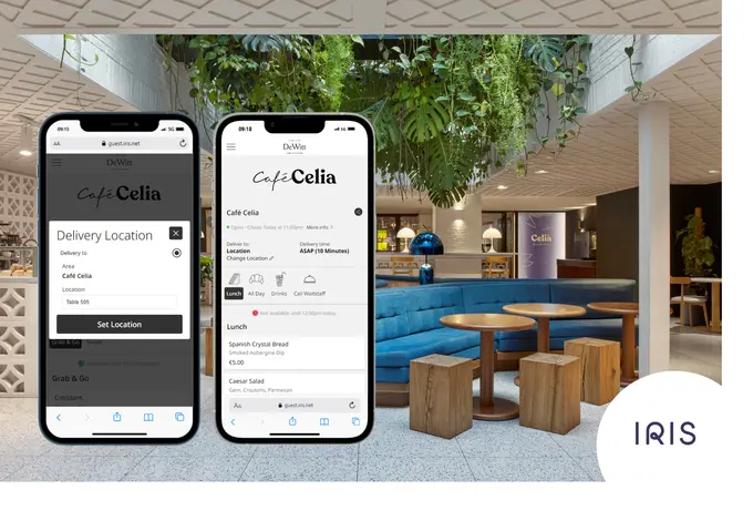 Kimpton De Witt partners with IRIS to provide guests with a self-serve, mobile F&B ordering experience