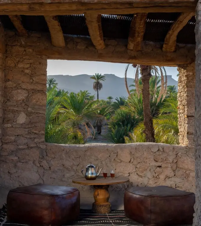 The oasis of Tizkmoudine, Morocco