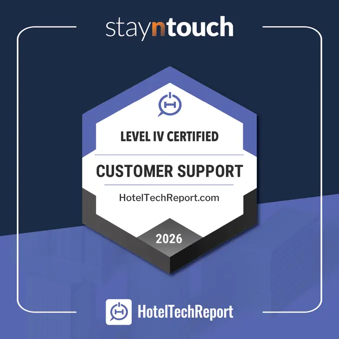 Stayntouch Earns Hotel Tech Report’s Highest Level of Global Customer Support Certification