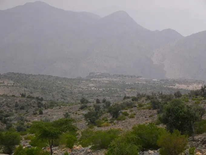 Picture of Jabal Akhdar, a remote location in Oman