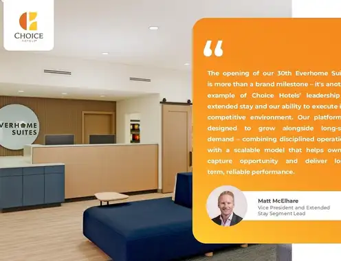Choice Hotels International Strengthens Extended Stay Leadership with 30th Everhome Suites Opening