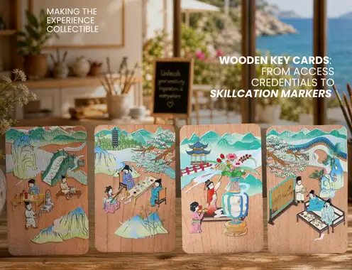 Wooden Key Cards: From Access Credentials to Skillcation Markers
