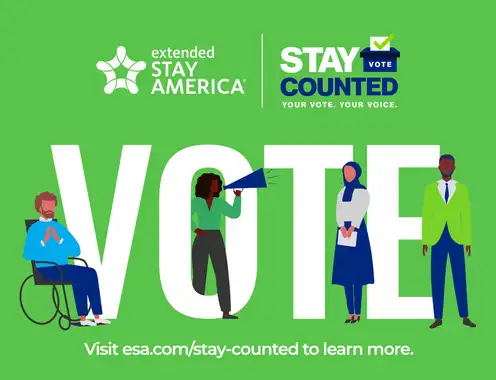 Extended Stay America Launches STAY Counted Program to Encourage Voter Registration