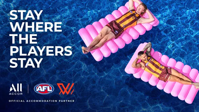 Accor and AFL kick off playful new campaign encouraging Aussies to 'Stay Where the Players Stay'