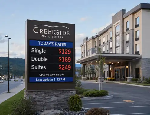 The hotel still owns its price. It just stopped setting it