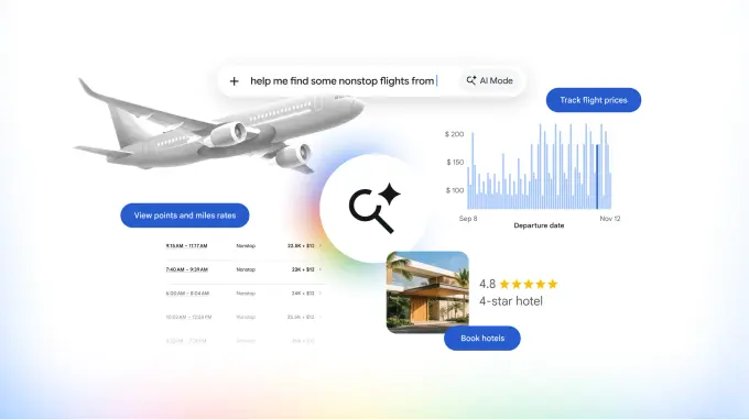 Your rate now competes with a points price inside Google's answer