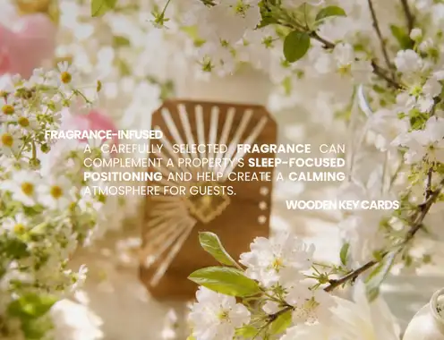 Integrating Fragrance-Infused Wooden Key Cards into Sleep-Focused Hotel Stays