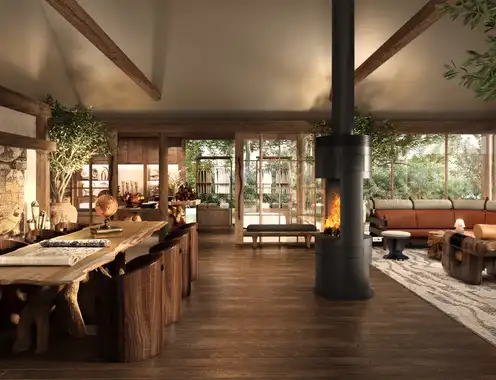 Render of Map Room and Lounge Space   Jw Marriott Mount Kenya Rhino Reserve Safari Camp