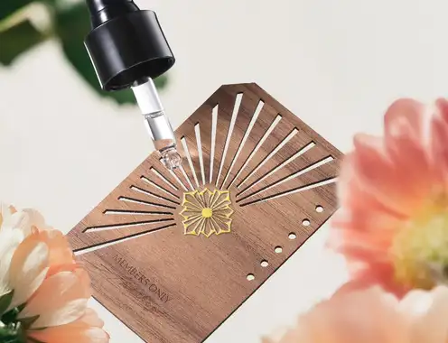 Fragrance-Infused Wooden Key Cards Elevate Hotel Membership Perks