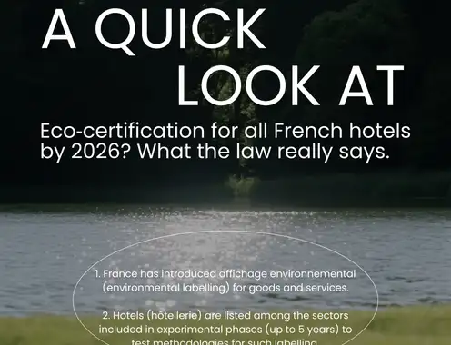 Fact-Check: Will All French Hotels Need Eco-Certification by 2026?