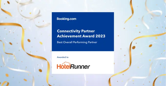 HotelRunner Crowned Booking.com's Best Overall Performing Partner