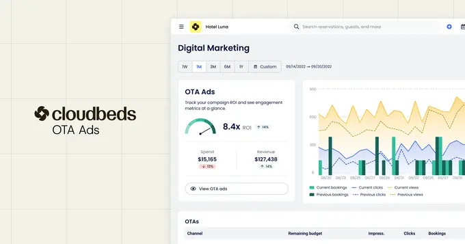 Cloudbeds Launches OTA Ads to Seamlessly Manage OTA Campaigns within the Platform