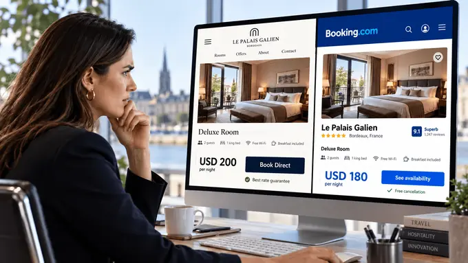 Hotels losing pricing control: You set the rate. Booking.com sets the price.