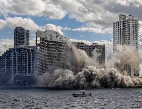 Mandarin Oriental Miami implosion, April 12, 2026